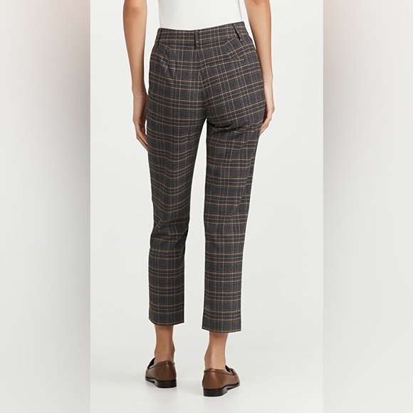 SOMETHING NAVY PLAID TROUSERS - Picture 4 of 4